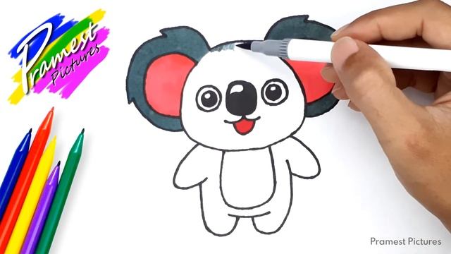Menggambar dan Mewarnai Kartun Koala смотреть онлайн