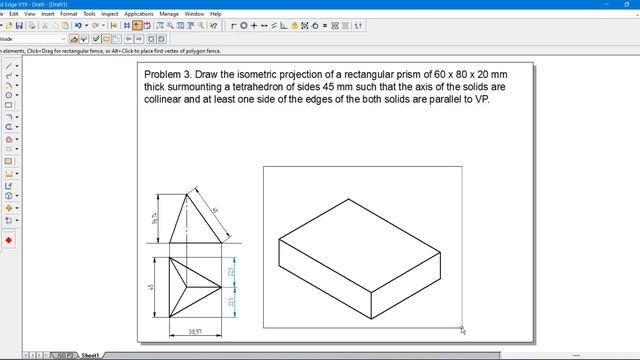 ISOMETRIC PROJECTION PROBLEM 3 смотреть онлайн