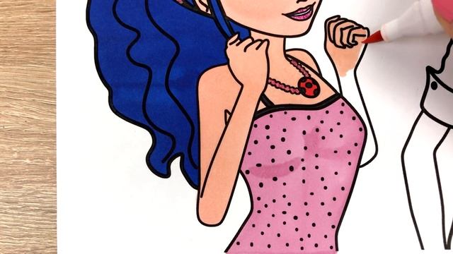 How To Color Miraculous Marinette and Adrien  Winsor  Newton Markers