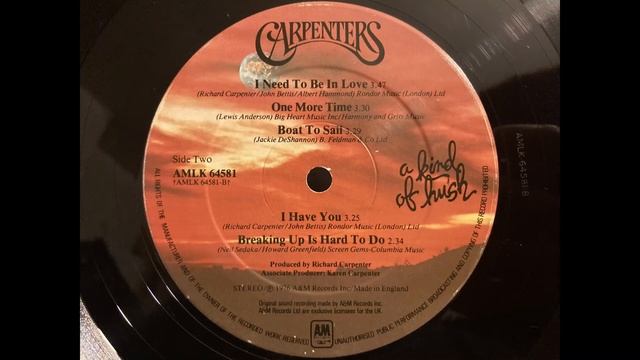 Carpenters - Boat To Sail. HQ Vinyl Rip. (Linn Sondek LP12/Ittok/Kandid) смотреть онлайн