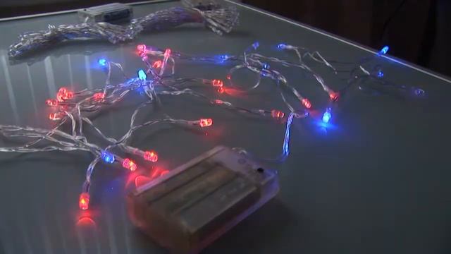 30-LED 3M Multi-color RGB Christmas LED Light - 3xAA - Dealextreme - HD Video смотреть онлайн