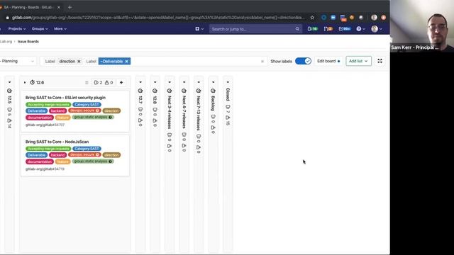 GitLab 12.6 Static Analysis kickoff смотреть онлайн