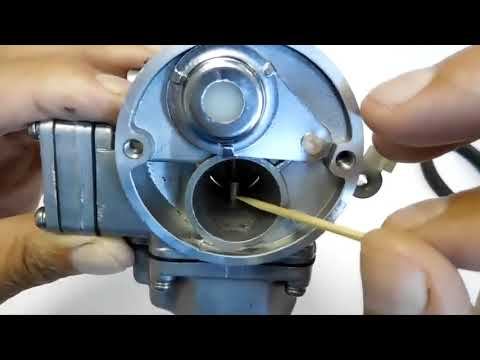 3/1.Доработка на ВКРУЧИВАЕМОЙ  "эмульсионной" трубке выходящей в центр карбюратора лодочного мотора.