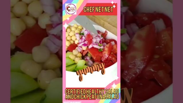 CERTIFIED HEALTHY SALAD AND CHICKPEA TUNA SALAD | CHEF NET NET #Shorts смотреть онлайн