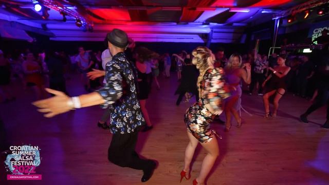Panagiotis & Elisa - salsa social dancing | Croatian Summer Salsa Festival 2022 (Rovinj)