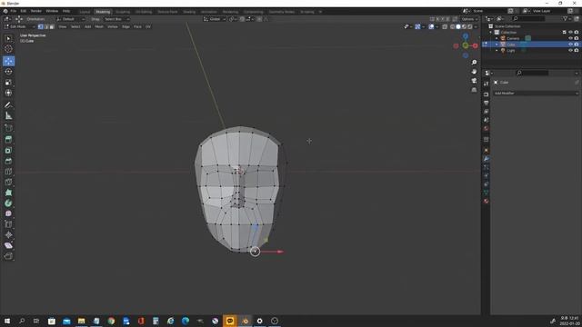 Blender Low poly face modeling - Face base wireframe Tutorials смотреть онлайн