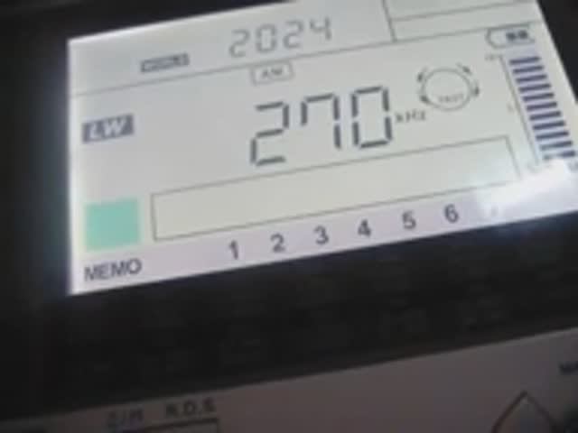 270 kHz ČRo 1 Radiožurnál (Topolná, CZE) 27.09.2020