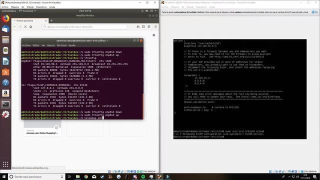 Denegación de servicios DNS Ubuntu 18.04 IES Palomeras Vallecas. смотреть онлайн