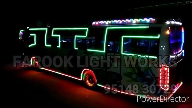 Sri senthil | tamilnadu tourist bus | mass entry | neon light | pixel led lighting смотреть онлайн