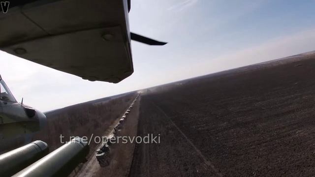 Первые месяцы СВО Сопровождение колонн ВС РФ винтокрылыми