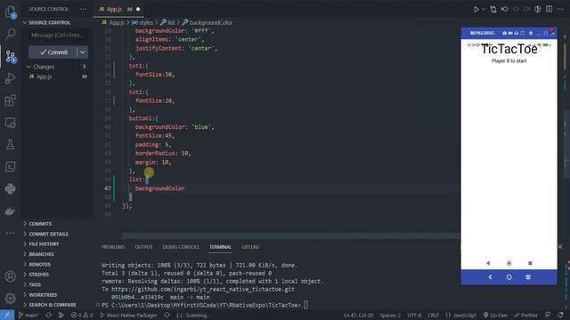 React Native Крестики-нолики для начинающих. Полный курс 2023 #reactjs #проект #реакт #js #python смотреть онлайн