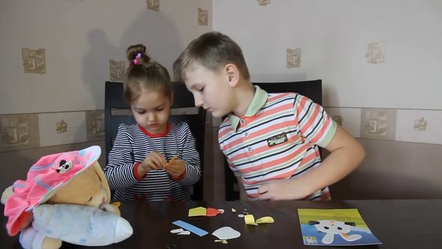 Делаем с детьми своими руками Детское рукоделие Аппликация Зайчик 3D смотреть онлайн