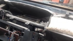 печка не дует тёплым, разбор панели торпеды на мерседес w163 ml mercedes ремонт печки сервопривод