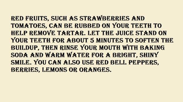 Fast Removal Of Tartar Buildup With 3 Natural Ingredients Very Effective