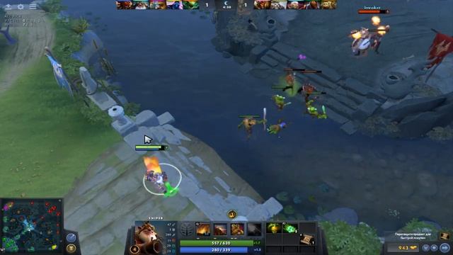 играем в Dota 2 на СНАЙПЕРЕ 2 рапиры уже смотреть онлайн