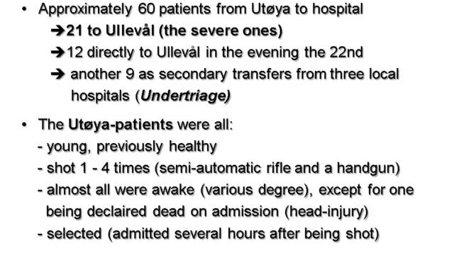 Icu perspective following terrorist attacks (London 2012)