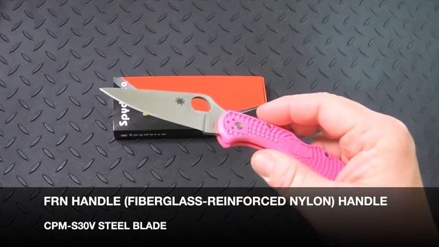 SPYDERCO DELICA 4 LIGHTWEIGHT KNIFE PINK C11FPPNS30V смотреть онлайн