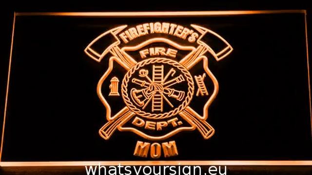 Fire Department Firefighter`s Mom LED Neon Sign смотреть онлайн