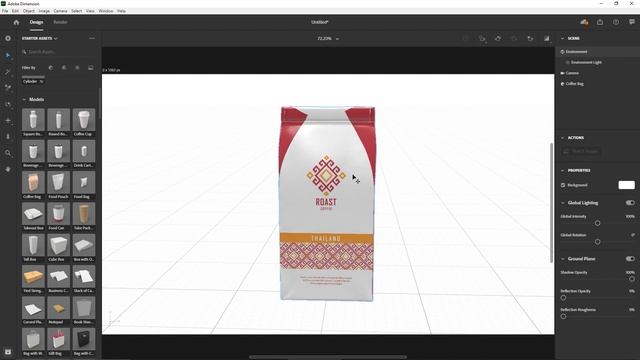 How to Create Basic Packaging Mockup in Adobe Dimension CC смотреть онлайн