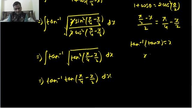 Integration of tan^-1 √ (1-sinx)/(1+sinx) смотреть онлайн