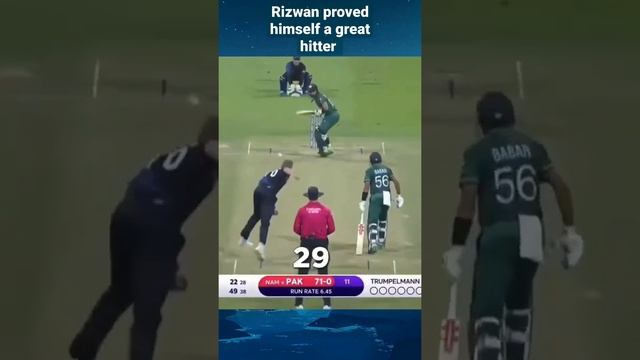 Mohammad Rizwan proved himself a great hitter. Rizwan can not hit a six смотреть онлайн