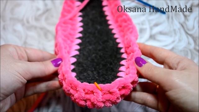 Зефирки на Ваших ножках. Вяжем крючком плюшевые тапочки сапожки смотреть онлайн