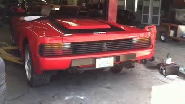 Ferrari Testarossa Straman Convertible, New Exhaust
