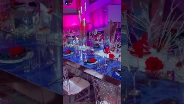 Декор юбилея "Огонь и Лёд"