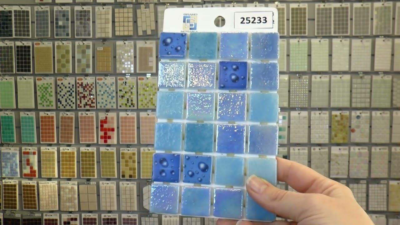 Стеклянная мозаика с перламутром артикул 25233 смотреть онлайн