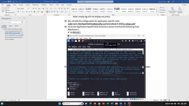 CIS27B Lab 8: WAF Configuration, WaW00f to detect Firewall, pwncat for evasion and Pentbox Honeypot смотреть онлайн