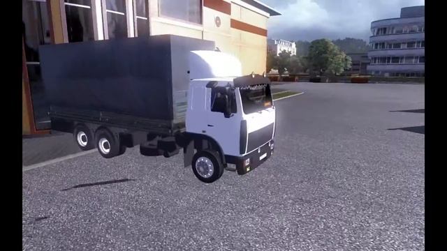 Euro Truck Simulator 2 MAZ Tandem смотреть онлайн