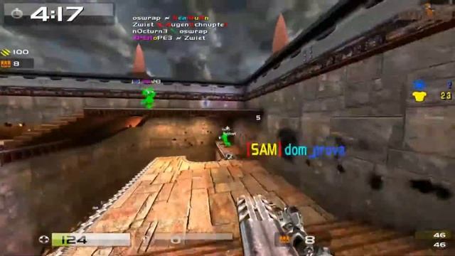 Quake Live: Thunderstruck chaos 100 frags FFA смотреть онлайн
