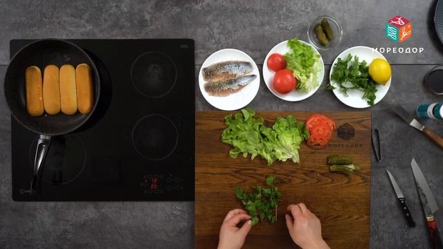 Сэндвичи со скумбрией по рецепту балык экмек | Шеф-повар Сергей Лигай и МОРЕОДОР смотреть онлайн