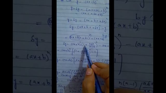 Differentiation(Derivative of a constant and expression of the form (ax+b)^n) смотреть онлайн