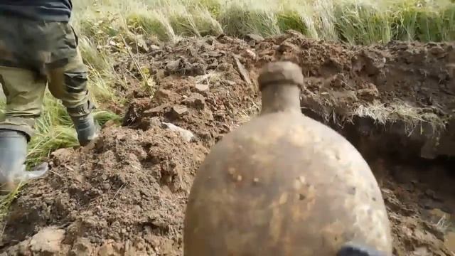 WWII Раскопки по войне в Демянском котле #65 /  Excavated Dugout SS Totenkopf