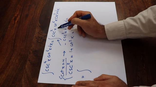 Integral of csc^4(x)cot^6(x) - Integral example смотреть онлайн