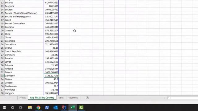 Comparing Global and State Air Pollution in Excel - Earth Day 2021 смотреть онлайн