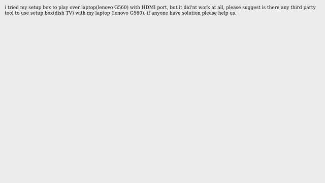 could i connect my laptop with dish TV setup box through HDMI port смотреть онлайн