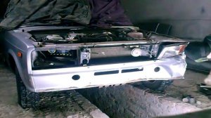 Ваз 2107 часть 3.Снятие фартука.