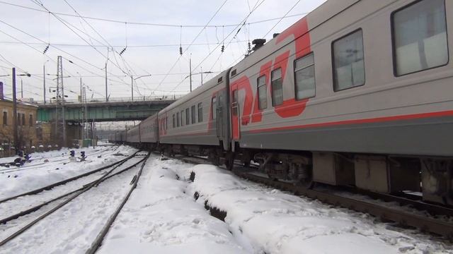 Электровоз ЭП1М-541 с поездом №322 Архангельск — Адлер, электровоз ВЛ80К-281 смотреть онлайн