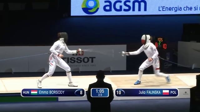 FE T04 01 F E Individual Verona ITA Junior World Championships podium FALINSKA POL vs BORSODY HUN смотреть онлайн