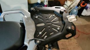 KOVE 500X. Установка площадки под кофр с модификацией #2