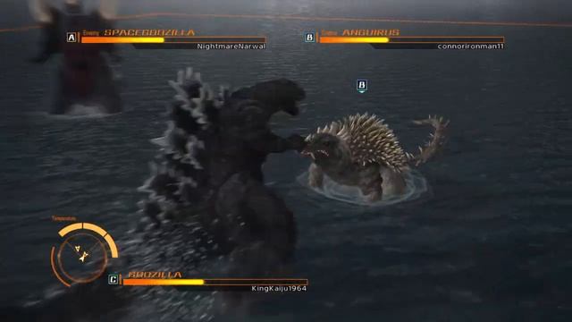 Godzilla PS4 Online Battles: Godzilla (Spiral Breath) vs Anguirus vs SpaceGodzilla смотреть онлайн
