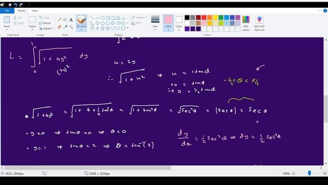 Arc length of the Parabola y^2=x смотреть онлайн