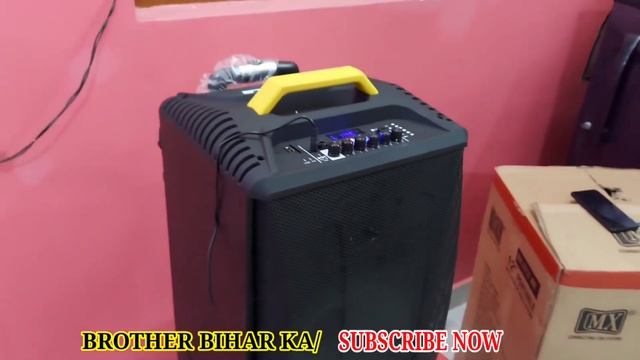 MX 12 Inches Portable Wooden Multimedia Trolley ||Bluetooth Speaker|| MX-3712||