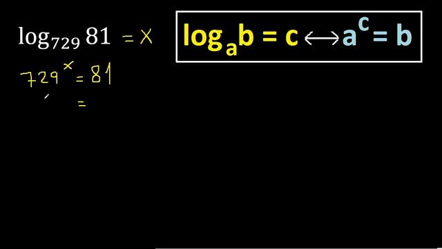log 729 81 . Logaritmo con definicion смотреть онлайн