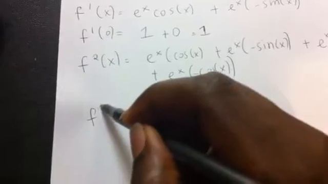 Taylor series expansion of e(x)*cos(x) смотреть онлайн