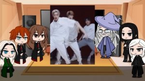 Characters Harry Potter react to Harry and Draco as Han Jisung and Lee Minho (AU DESCRIPTION)