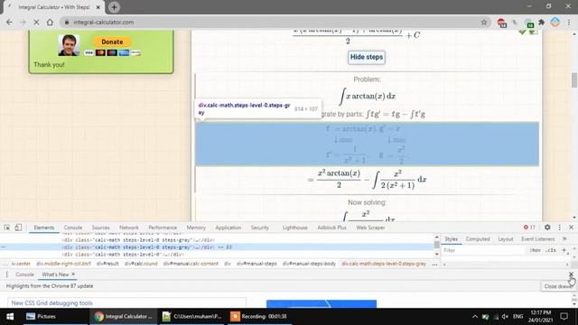 How to print Steps of Integration from integral-calculator.com for Offline Use смотреть онлайн