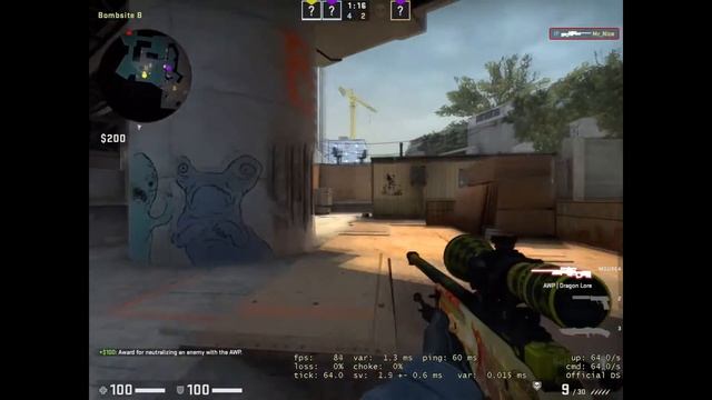 CS:GO Напарники на карте Overpass. Калибровка смотреть онлайн